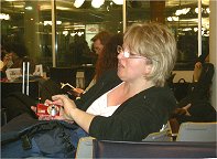 Beate beim Kameraspiel