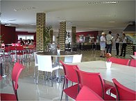 Der Speisesaal der Firma, in dem wir auch hervorragend verkstigt wurden.