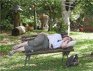 Angelika nahm das Ausruhen sehr wrtlich